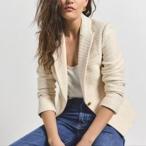 Derek Lam 10 Crosby Ralph Braid Trim Blazer